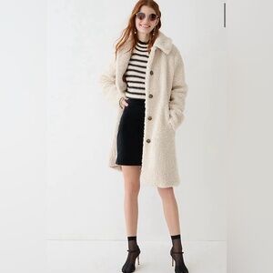 J. Crew Off-White Sherpa Jacket